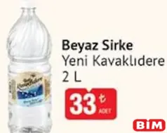 YENİ KAVAKLIDERE BEYAZ SİRKE 2 L fiyat ve kampanya bilgisi